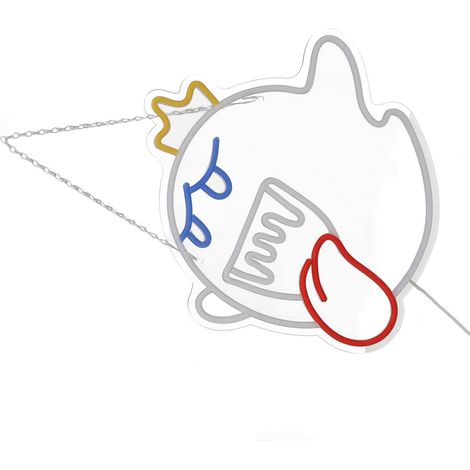 Fantôme Lumière Néon LED Veilleuse Décorative Enseigne Néon Acrylique Transparente pour Salles de Jeux Bars (1/5)