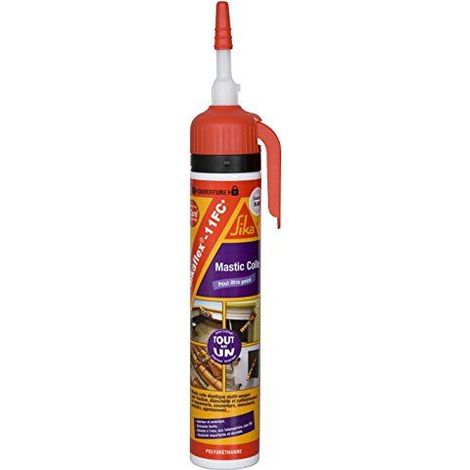 Mastic SIKA Sikaflex 11fc+ gachette 260 g coloris blanc 400 ml blanc (1/2)