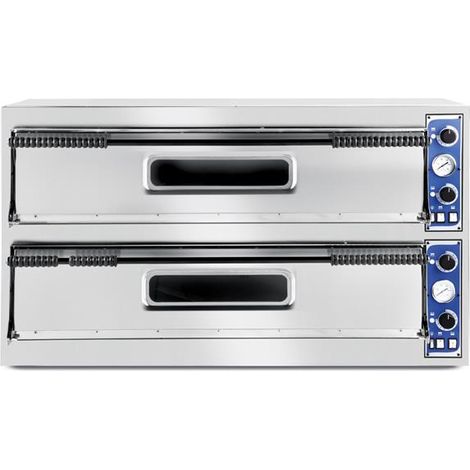 Four à pizza BASIC XXL 66 2 chambres 400V/18000W 1360x844x(H)745 mm - Hendi