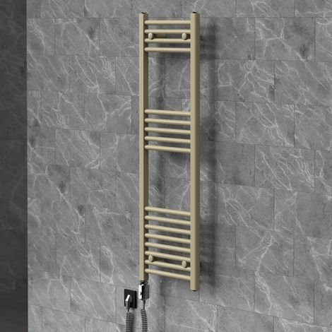 LuxeBath Handtuchheizkörper elektrisch 400 x 1200 mm Badheizkörper Sahara (1/5)
