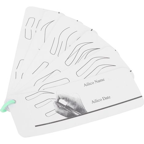 Pochoir à Microblading pour Sourcils, Gabarit de Dessin et Moule Papier Pratique (1/5)