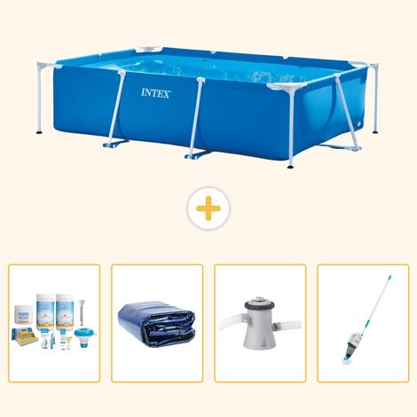Intex Piscine Tubulaire Rectangulaire - 260x160x65 cm - 5-pièces S165 (1/5)