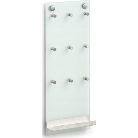 Zeller Llavero moderno acero inoxidable 40x15 cm