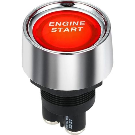 bouton poussoir 12v de Démarrage Commutateur 20mm 50A D'allumage Moteur bouton poussoir interrupteur Commutateur momentané interrupteur (1/4)