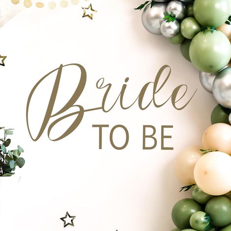 3pcs Autocollants Bride to Be, Décorations Créatives pour Fête de Mariage Adorable Autocollant pour Fête de Fiançailles Décoration pour Porte Murale Arc de Ballons Toile de Fond (1/5)