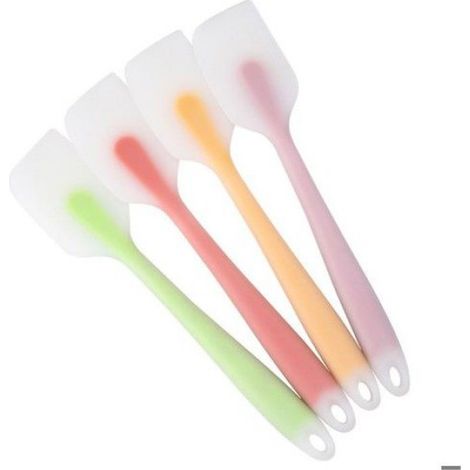 Lot de 4 Spatule, Silicone, Résistant à la chaleur 480°F, Flexible, Anti-adhérent, Cuisine, Pâtisserie (1/5)
