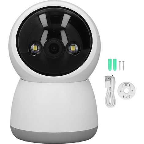 Caméra de surveillance 3MP 360° WIFI 2,4G double bande, vision nocturne, suivi de mouvement, alarme, application téléphone, extérieur.