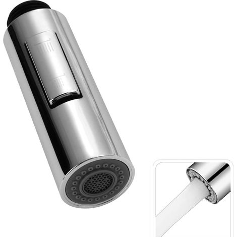 1 Douchette Évier, 2 Modes Pulvérisation, Embout Robinet Plastique, Économiseur Eau, Cuisine Salle De Bain (1/5)