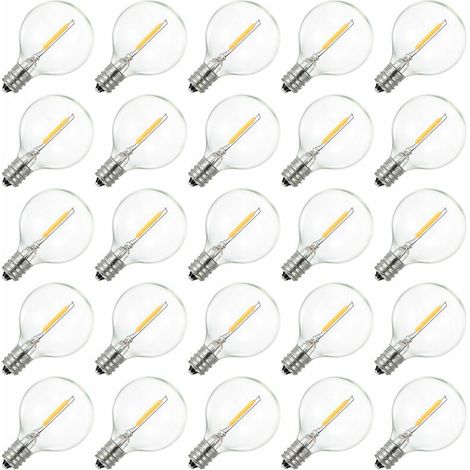 Ulisem G40 AC230V LED-Kugelbirne, E12-Sockel, IP44 wasserdicht, warmweiß, ideal für Heimdekoration, Partys, Hochzeiten. (1/5)