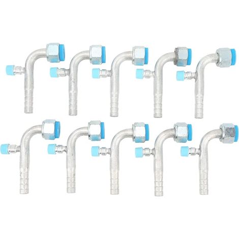Connecteur universel de tuyau AC de voiture en aluminium, 10 pièces, raccord de tuyau AC Durable pour véhicules camions, ingénierie de Modification de climatisation (13mm/0,51 pouces 14,5mm/0,57 (1/5)