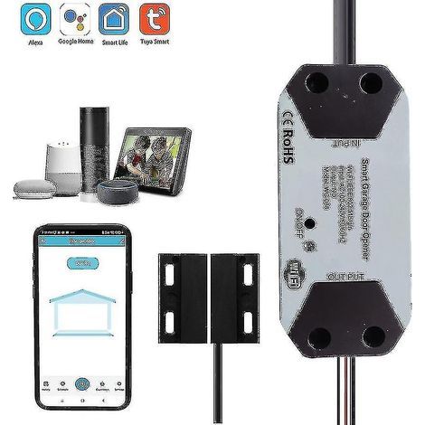 Interrupteur intelligent Wi-Fi pour télécommande de porte de garage (1/5)