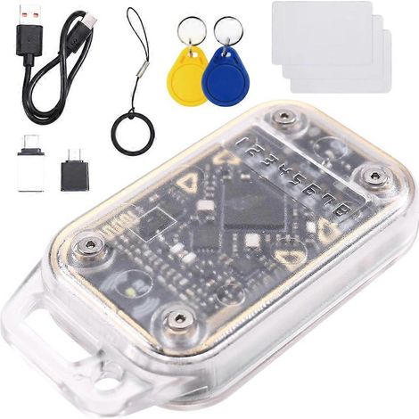 Émulateur de lecteur de puces RFID Chameleon V3.0 125K 13,56 MHz, copieur d'étiquettes IC d'identification, lecteur/graveur NFC + 3 cartes CUID / 2 porte-clés UID (1/5)