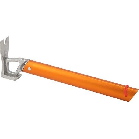 Multifunktionshammer für Zeltnägel, schlagfest, orangefarbener Nagelzieher (1/5)