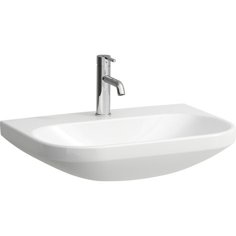 LAUFEN LUA Waschtisch, 1 Hahnloch, ohne Überlauf, 650x460mm, (1/4)