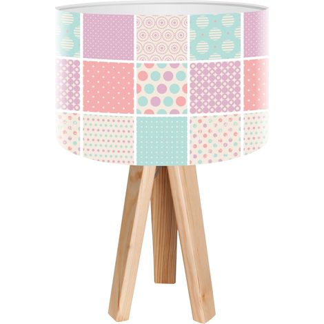 Lampe de chevet stamps foto-138 - Bois clair (1/3)