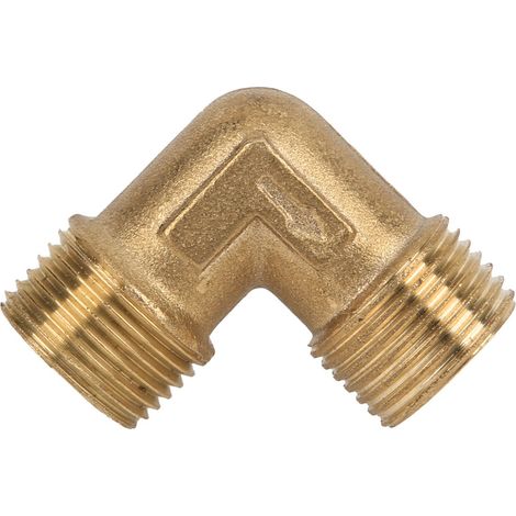 Codo de latón G3/8  Para bomba de aire  Válvula de retención integrada  Junta de codo  Accesorio estanco para fontanería y neumática (1/5)