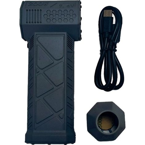 Ventilateur Duct Industriel - 130000 Tr/Min - 52 M/S - 3 Vitesses - Sans Fil - Batterie 3000 Mah - Portable (1/5)