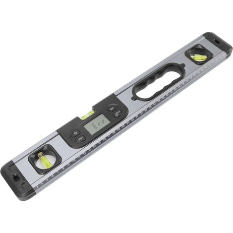 Niveau numérique en alliage d'aluminium 4x90° 2x180° Niveau électronique professionnel pour mesures Noir (1/5)