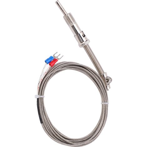 Thermoelement vom Typ K mit Druckfeder, abgeschirmter Thermoelementdraht für Factory3 Meter (1/5)