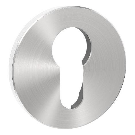 bocallave redonda para cilindro yale. acero inoxidable aisi 304. satinado. diámetro 50mm. para cilindros de tipo yale acabado efecto inox
