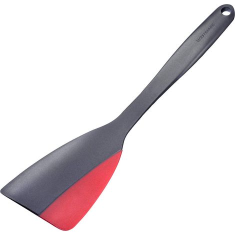 Westmark Spatola con lato in silicone, Lunghezza: 31 cm, Plastica/Silicone, Flexi, Nero/Rosso, 15702270 (1/4)