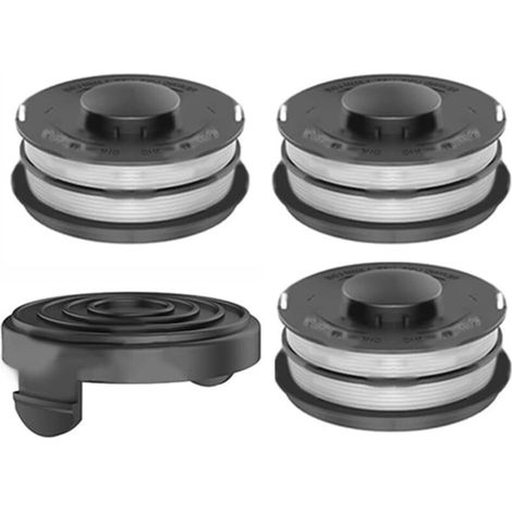 StarRing Pack of 4/8/12 replacement spools and spool cover for Einhell GC-ET 4530 brushcutter 3405685, brushcutter accessories, line and cap (4 pieces) (1/5)
