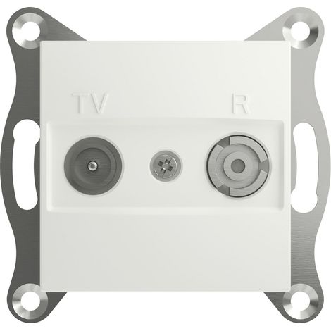 Schneider Electric TV-, Radio-Enddose Asfora Weiß (RAL 9003) EPH3300721D 1 St. (1/5)