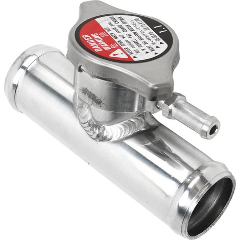 Goulot de remplissage de durite de radiateur en ligne avec bouchon 16 PSI, diamètre extérieur 32 mm (1 1/4 po), aluminium T6061, surface polie, pour voitures (1/5)