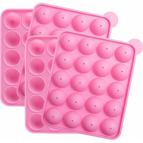 Nazalus - Oferta especial - Juego de 2 moldes de silicona para pasteles con capacidad para 20 mini pasteles, ideales para caramelos duros, piruletas y cupcakes para fiestas. (1/5)