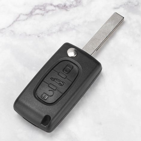 Coque de télécommande 3 boutons compatible avec Peugeot 107, 207, 307, 407 et 408 (1/5)