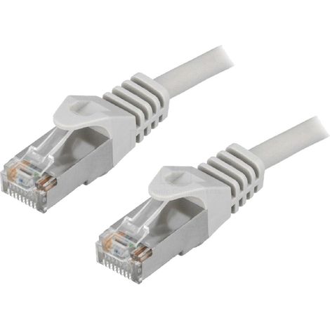Cordon raccordement F-UTP Cat.5e Gris - 3m