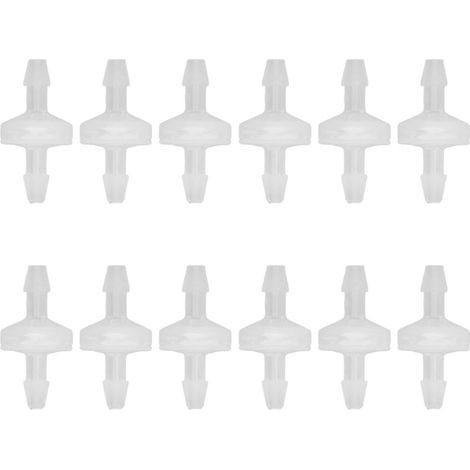Aquarium control valve, 12 pieces, ozone resistant, oil resistant, one-way PP air for aquarium, chemical industry, 5.1mm (1/5)