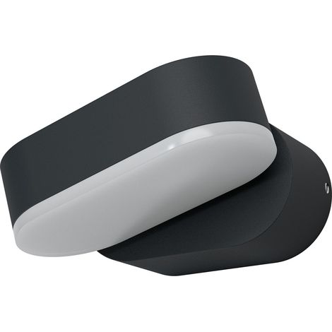 OSRAM ENDURA Style Mini-spot projecteur mural LED extérieur lumineux et fonctionnel en gris foncé avec tête pivotante à 340°, protection IP44, idéal pour l'éclairage d'entrée