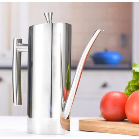 Distributeur d'huile et de sauce soja en acier inoxydable pour la maison, distributeur d'huile et de vinaigre pour la cuisine, 700 ml (1/5)