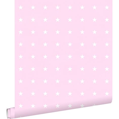 papier peint étoiles rose - ESTAhome (1/5)
