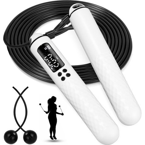 Corde à sauter - 1, Compteur de calories ajustable roulements à billes fonction de comptage - Fitness (1/5)