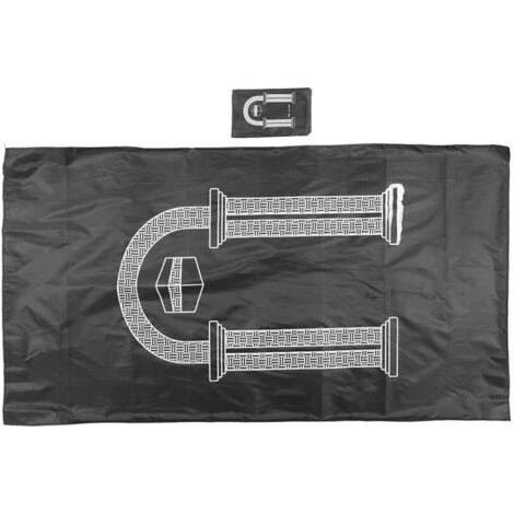 Tapis de Prière Musulman Portable Imperméable, Couverture Rectangulaire pour Salon Maison Noir (1/5)
