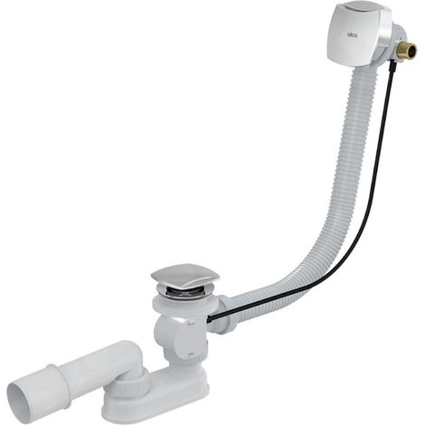 Alcadrain Garnitures de vidage - Kit vidange et trop-plein de baignoire avec remplissage, pour baignoires à parois épaisses, (1/2)