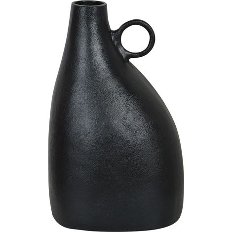 Dekovase NARBADA Metall 36 cm Schwarz