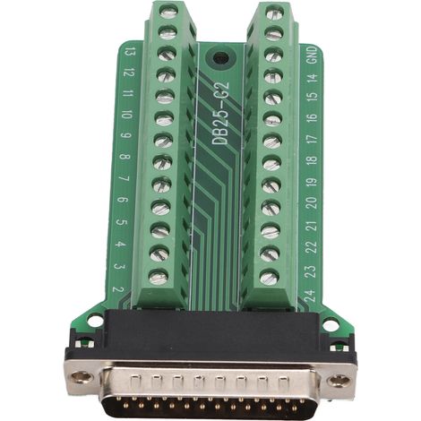 Connecteur à bornier 25 broches pour module de signal, montage sur carte PCB à riveter, pour le débogage de la communication DB25-G2 (1/5)