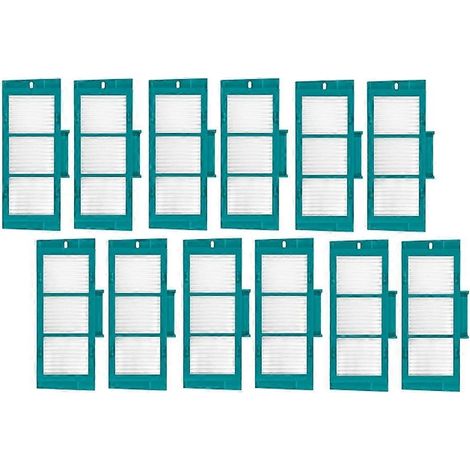 Lot de 12 filtres HEPA compatibles avec l'aspirateur robot Spot+Scrub AI - Pièces de rechange pour aspirateur (1/4)