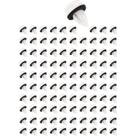 100 pezzi 51418224768 Rivetti a clip in plastica adatti per E46 E53 E90 E91 E70 Fissaggi automatici per pannelli porta, fermi a pressione per finiture (1/4)