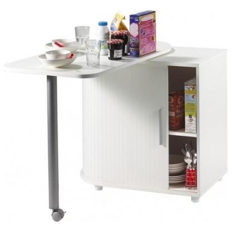 Table pivotante blanche Cool 100 (1/3)