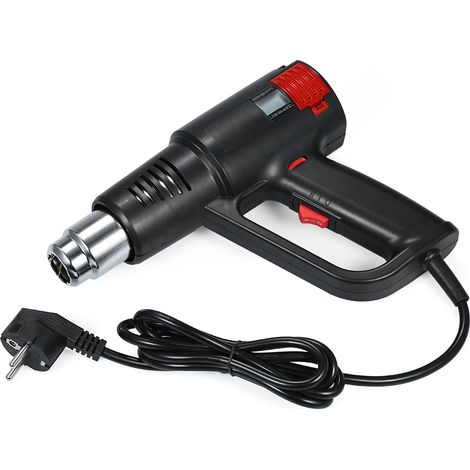 Pistolet à air chaud industriel à chauffage rapide de 2 000 W, avec écran LCD, régulation numérique de la température, pistolet à air chaud portable, outil électrique à température réglable (1/5)