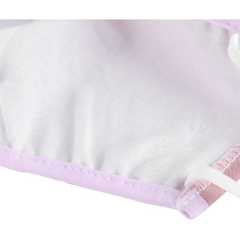 Lot de 4 masques de protection respiratoires unisexes pour adultes, anti-poussière et lavables, rose foncé (1/5)