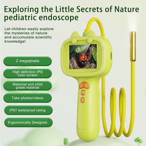 Endoscope Numérique Pour Enfants - Caméra D'Inspection À Tube Flexible Avec Écran 2,4 Pouces - Jouet STEM Éducatif Pour Exploration Scientifique - 1 Pièce (1/5)