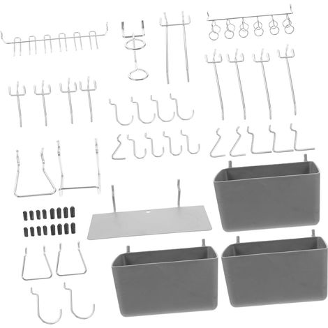 Piece Metal Pegboard Hook Kit Tool Organizer for Garage