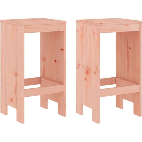 Tabourets de bar  Chaise de bar lot de 2 40x36x75 cm bois massif Douglas