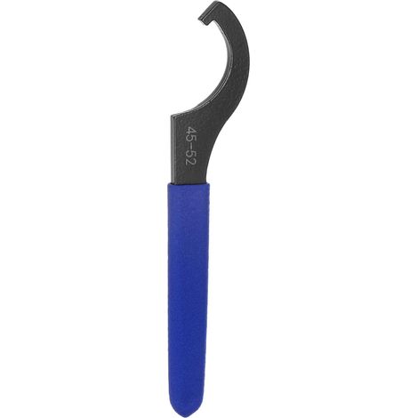 Clé à Ergot en C 45-52 Écrou Clé à Choc en Acier Chuck Nut avec Poignée Antidérapante Bleue pour Serrage de Tour (1/5)