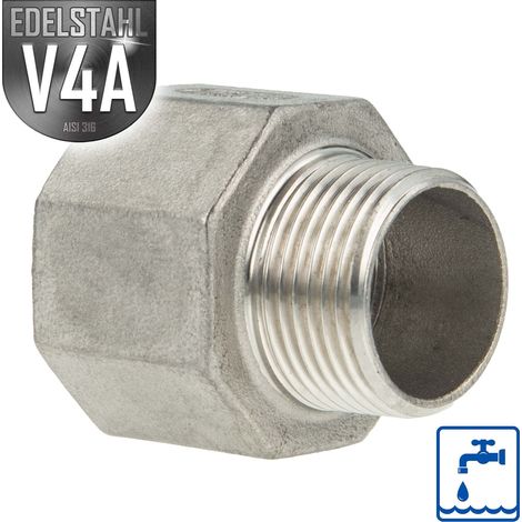 ES Reduktions-Muffe Edelstahl V4A (AISI 316), IG x AG, Typ 246, 1 1/4 x 1 Zoll (1/5)